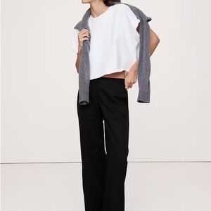 Banana Republic Essential Wide Leg Black Women's Pants